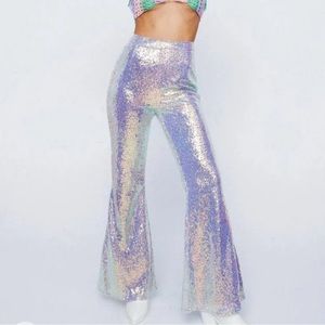 Sequin Pants Iridescent